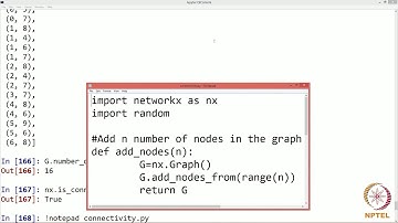 Lecture 25 Programming Illustration  Emergence of Connectedness by IIT ROPAR