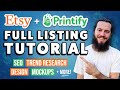 Best way to list on etsy with printify  everything you need to know