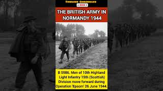 THE BRITISH ARMY IN NORMANDY 1944B 5986. #military #ww2 #ww1 #viral #shorts