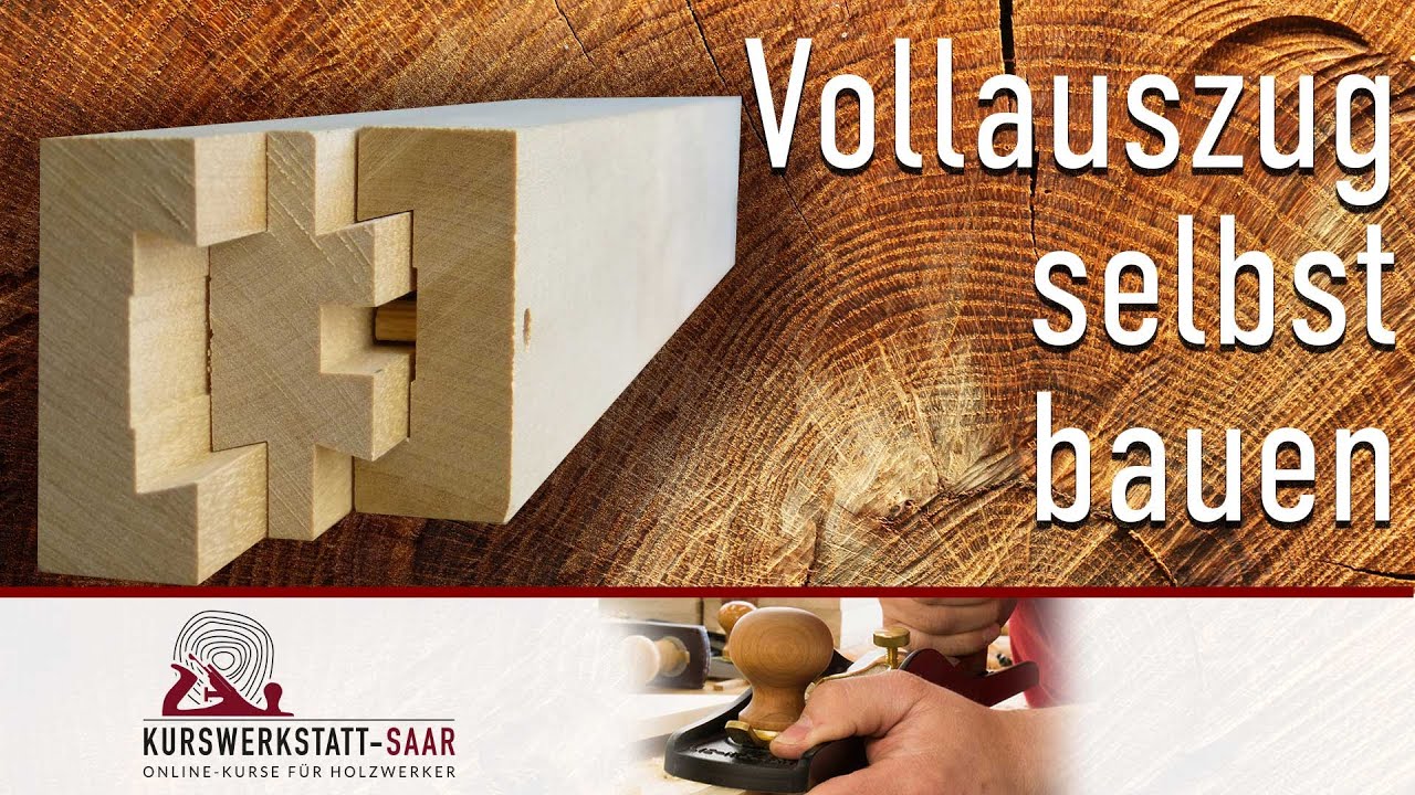 New Vollauszug aus Holz mit Stoppfunktion - Einfach selbst bauen