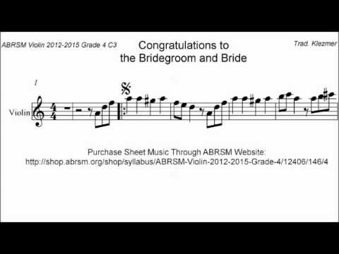 abrsm violin 2012 2015 grade 4 c 3 c3 klezmer congratulations klezmer violin sheet music