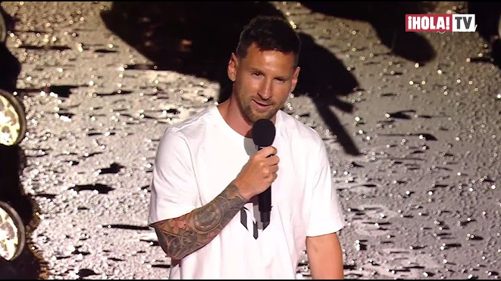 Así fue la ceremonia de presentación de Leo Messi al Inter Miami FC | ¡HOLA! TV