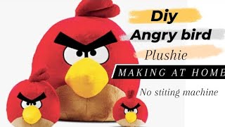 diy angry bird plushie making at home/stuffed angry bird toy/#youtubeshorts#shorts# screenshot 5