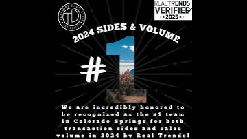 Colorado Springs Real Estate: #1 in Transactions & Volume in 2024!! #treasuredavisteam
