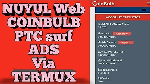Nuyul Web Coinbulb | PTC Surf Ads Via TERMUX