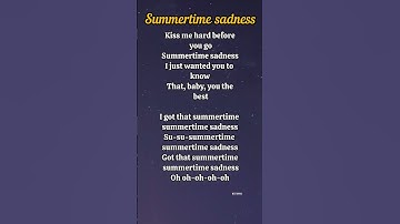 Thumbnail of Lana Del Rey - Summertime Sadness Lyrics #lanadelreylyrics #summertime #shortsfeed#song