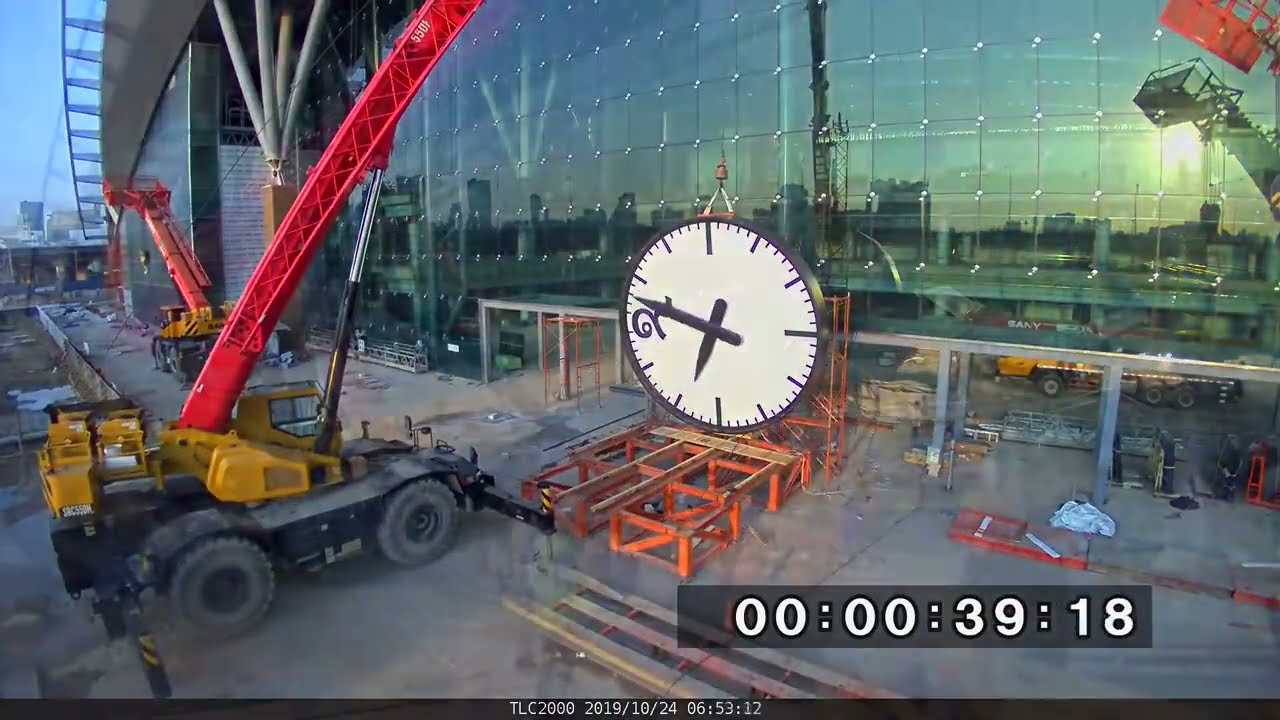Timelapse ติดตั้งนาฬิกา สถานีกลางบางซื่อ