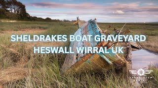 Sheldrakes Boat Graveyard Heswall Wirral UK Febuary 2025