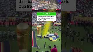 Argentina’s sulking stars turned their backs on World Cup winners Spain yesterday as the newly