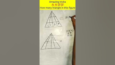 How many triangle in this figure | short tricks #short #ytshort #triangle #viral