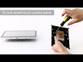 How to Install YC-SM10P Flush Mount 10.1 inch Smart Home Android POE Touch Control Panel | Portworld