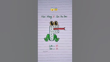 How many F can you see? #shortsfeed #art #alphabet #shortvideo