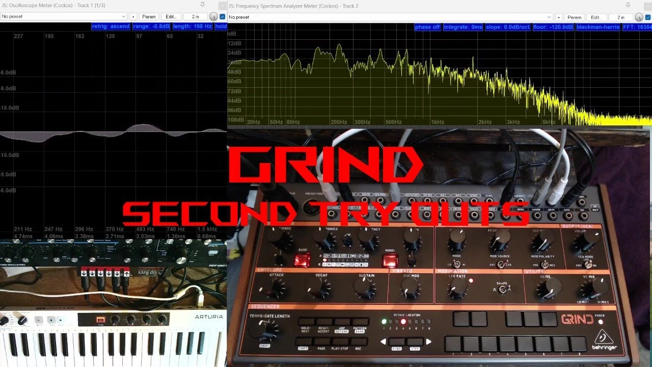 Behringer Grind Second Try Out | Patch Sheets | - YouTube