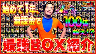 【ドッカンバトル】LR100体超え!? 無課金で1年間やり込んだ最強キャラBOXが異次元すぎたwww【BOX紹介 前編】