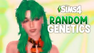 TRYING THE RANDOM GENETICS CHALLENGE!🎲 | SIMS 4 CAS
