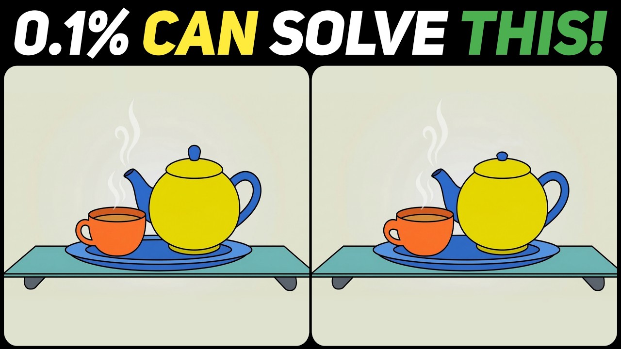 Only 1 in 1000 People Can Find All 3 Differences!