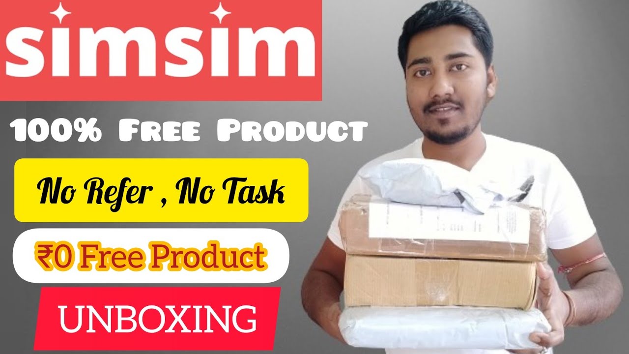 ₹0 Free Shopping Product 😱 || Unboxing of SIMSIM 😍 || Free Products Offer || Loot For All With Proof