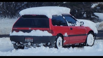 Honda Civic plows 9" of snow - MFactory LSD