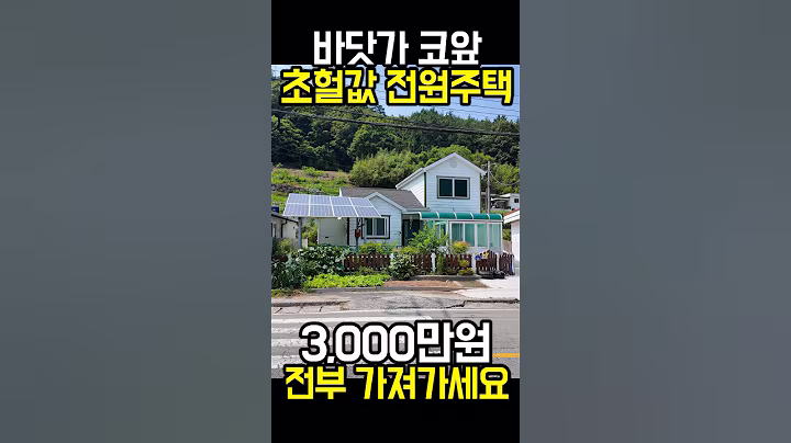 비딧가 코앞 전원주택 3,000만원