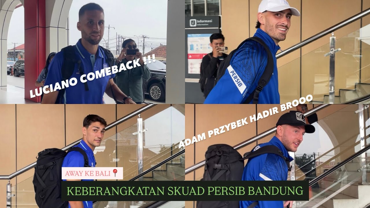 KEBERANGKATAN SKUAD PERSIB BANDUNG MENUJU BALI UNTUK MELAWAN PERSITA BROOOO✨💙 