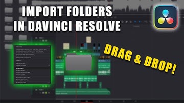 Easily Import Folders into DaVinci Resolve! 2024 (Drag & Drop, EASY!) #davinciresolve