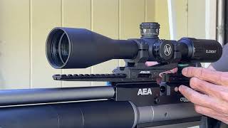 PRIDEFEND scope mounting kit. from Amazon. also go check out the shooting product club on Facebook.