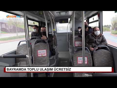 Bayramda toplu ulaşım ücretsiz