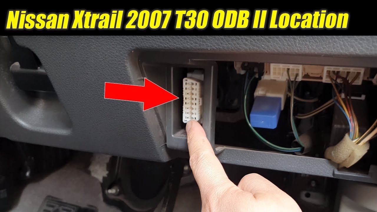 How To Find Odb 2 Plug Location On Nissan Xtrail 2007 T30 - Youtube