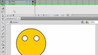 Flash Cs4 Tutorial Course Shape Tween - Lesson 29