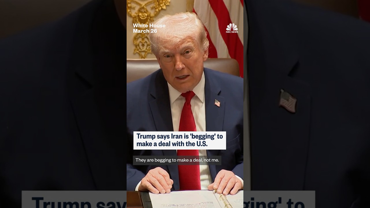 Trump says Iran is 'begging' to make a deal with the U.S.