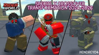 All Specials \u0026 Crossover Riders World Transformations (2024–2025) | Rider World