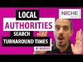 Local Authorities Personal Search Turnaround Times For Your Area