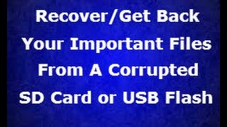 How To Get Back Your Files From A Corrupted or Damaged SD Card | Tech Zaada