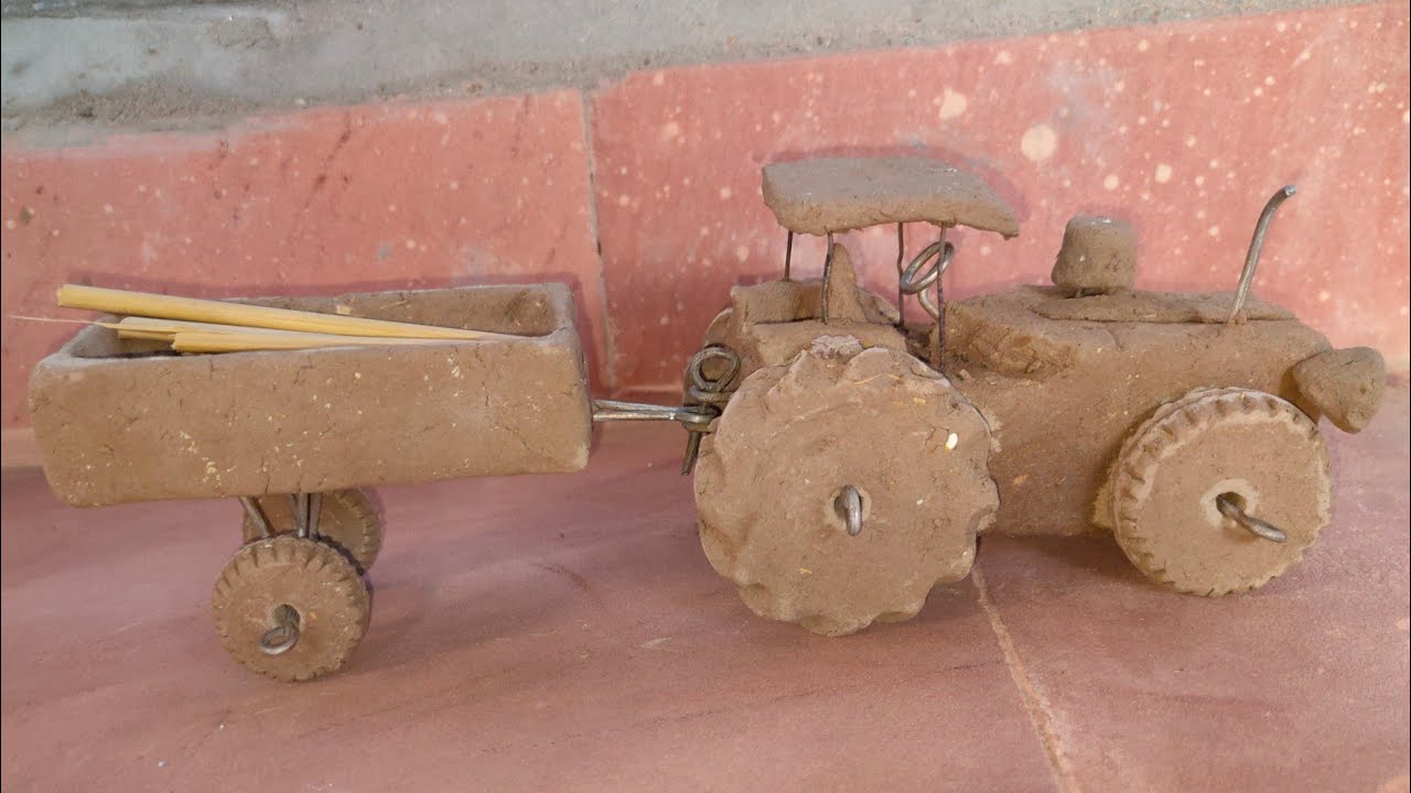 Mitti ka tractor kaise banate hain dikhaiye mitti ka tractor kaise