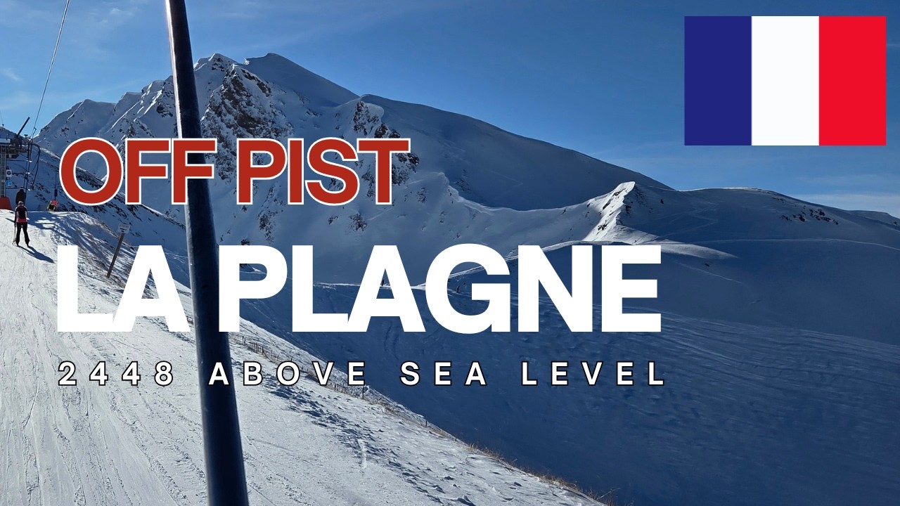 Offpist in La Plagne 2448 m - Endless mountain peaks