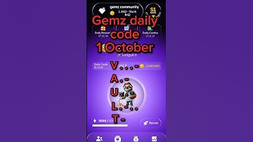 Today | Gemz daily code 1 October. gemz daily cipher 1 October.