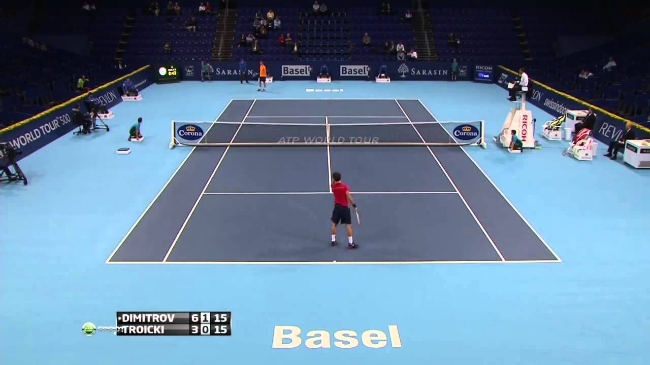 Atp basel 2012 - Dimitrov vs Troicki R1 (HD) - YouTube