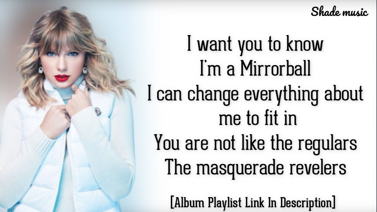 Taylor Swift MirrorBall [HD Lyrics] YouTube