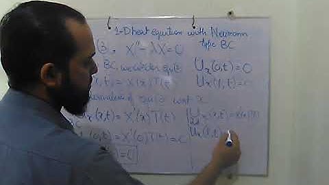 10 1D heat equation with Neumann type boundary conditions