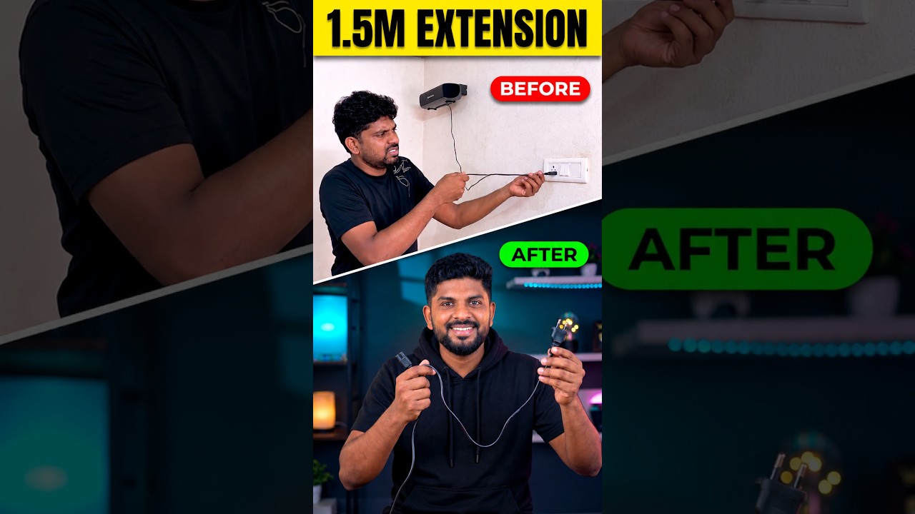 அடேங்கப்பா.. இவ்வளவு நீளமா! 📏- FEDUS 1.5M Extension Cord Wire #shorts #trending #gadgets #cable