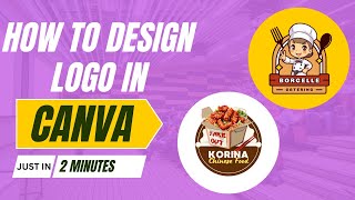 How to Design a Free Logo in Canva | Step by Step Tutorial (2 Minutes) | In Telugu