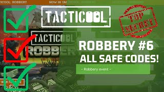 Famous Tacticool: Robbery #6 ALL Support codes!!! Wealth