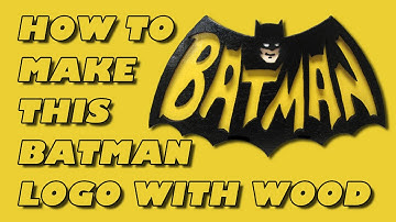 DIY Batman logo and free scroll saw pattern