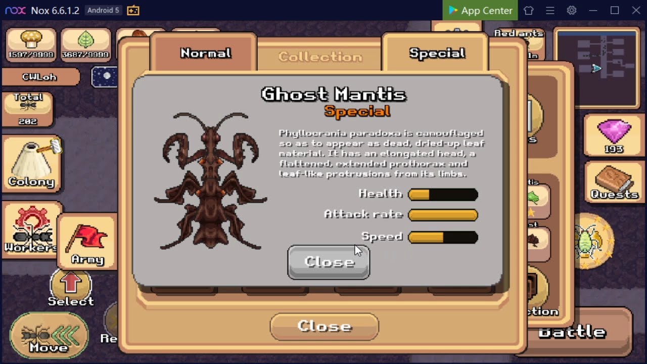 I caught a Ghost Mantis!! Halloween Event Pocket Ants YouTube