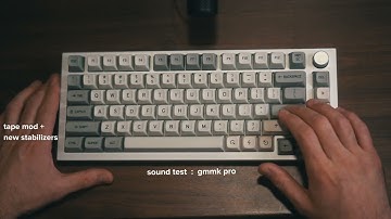 GMMK Pro - New Stabs + Tape Mod - Sound Test