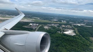 American Airlines Airbus A319 Taxi and Departure from Charlotte