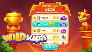 Wildscapes World Cup Level 1 - 13 HD after 3910 Walkthrough 3 match | android | IOS | GameGo Game