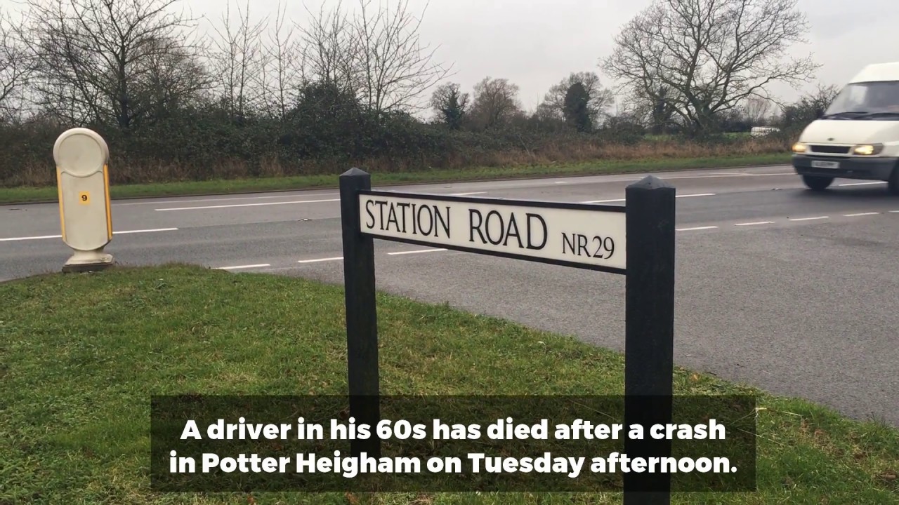 Driver dies in Potter Heigham crash YouTube