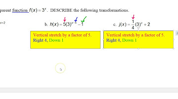 Day 15   Test D   #4   Describing the transformations of Exponential Functions