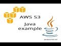 Connect to AWS  S3 Using Java Based Web Application